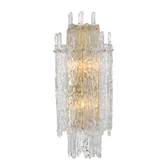 Libby Langdon Ackerly 3-Light Wall Sconce in Aged Brass by Crystorama