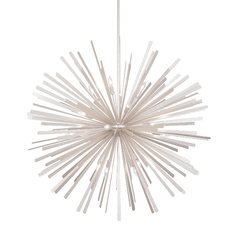 Confluence 20-Light Pendant in Piastra White by Metropolitan Lighting