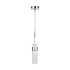 Chapman & Meyers Geneva 5-Inch Polished Nickel Pendant by Visual Comfort Studio