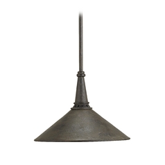 Manuscript 13-Inch Pendant in Black by Currey & Company