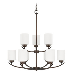 Dixon 28-Inch Chandelier in Bronze by HomePlace by Capital Lighting