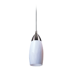 Modern Mini-Pendant Light with Art Glass