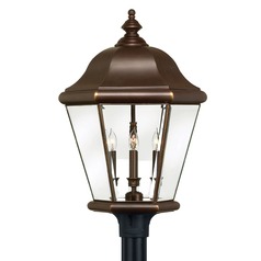 Post Light with Clear Glass in Copper Bronze by Hinkley Lighting