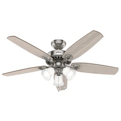 Builder Brushed Nickel LED Ceiling Fan by Hunter Fan Company