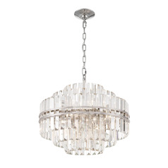 Hayes 12-Light Crystal Chandelier in Polished Nickel by Crystorama