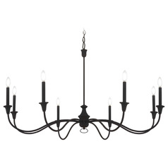 Halifax County Textured Black Chandelier by Minka Lavery