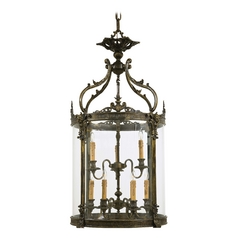 Pendant with Clear Glass in Oxide French Gold by Metropolitan Lighting