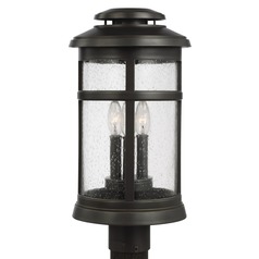 Newport Antique Bronze Post Light by Visual Comfort Studio