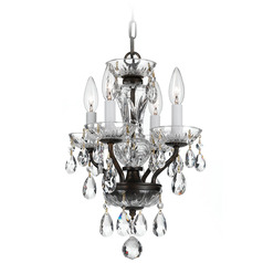 Crystorama Lighting Traditional Crystal English Bronze Crystal Chandelier