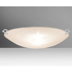 Besa Lighting Sonya Satin Nickel Flushmount Light