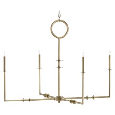 Rogue Chandelier in Antique Brass by Currey & Company