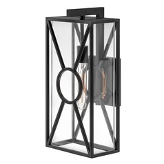 Brixton 18.75-Inch Black Outdoor Wall Light by Hinkley Lighting