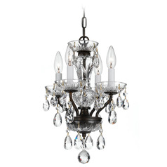Crystorama Lighting Traditional Crystal English Bronze Crystal Chandelier