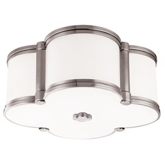 Chandler 2-Light Flush Mount in Polished Nickel by Hudson Valley Lighting