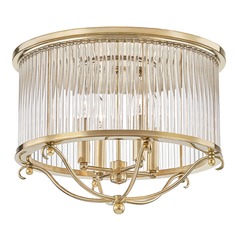 Glass No. 1 Aged Brass Flush Mount by Hudson Valley Lighting