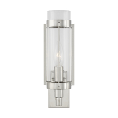 Lauren Ralph Lauren Flynn Polished Nickel 10.88-Inch Tall Sconce by Visual Comfort Studio