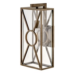 Brixton 18.75-Inch Burnished Bronze Outdoor Wall Light by Hinkley Lighting