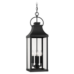 Bradford Outdoor Hanging Lantern in Black by Capital Lighting
