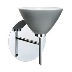 Besa Lighting Domi Chrome LED Sconce