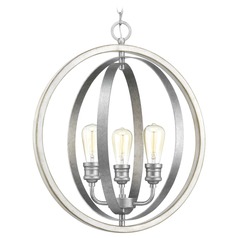 Conestee Galvanized 3-Light Pendant by Progress Lighting