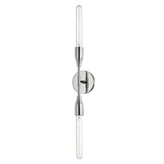Tara Polished Nickel Sconce by Mitzi by Hudson Valley