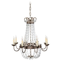 E.F. Chapman Paris Flea Market Chandelier in Silver by Visual Comfort Signature