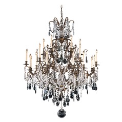 Metropolitan Oxidized Brass Chandelier by Metropolitan Lighting