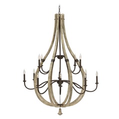 Middlefield Chandelier in Iron & Weathered Ash by Fredrick Ramond