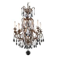 Metropolitan Oxidized Brass Chandelier by Metropolitan Lighting