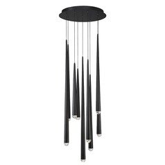 Cascade 9-Light LED Pendant in Black by Modern Forms