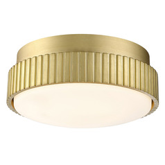 Fanimation Fans Kute Brushed Satin Brass LED Fan Light Kit