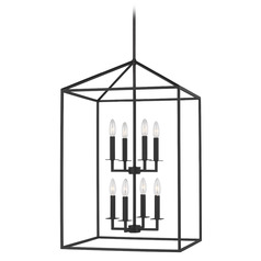 Perryton Large Lantern in Midnight Black by Generation Lighting