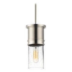 Maxim Lighting Rexford Satin Nickel Mini-Pendant Light with Cylindrical Shade