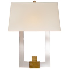E.F. Chapman Edwin Double Arm Sconce in Brass by Visual Comfort Signature