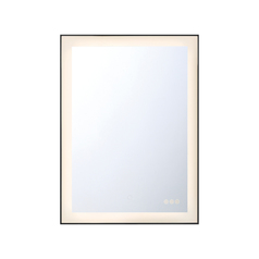 Lenora 30x22-Inch 3CCT LED Mirror in Black by Eurofase Lighting