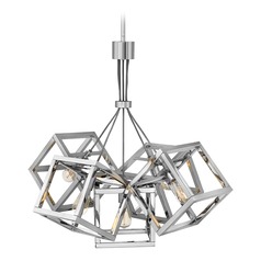 Ensemble 28.25-Inch Chandelier in Polished Nickel by Fredrick Ramond