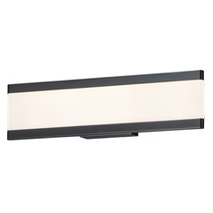 Visor Black LED Vertical Bathroom Light by Maxim Lighting