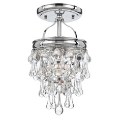 Crystorama Lighting Calypso Polished Chrome Semi-Flushmount Light