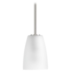 Leap Brushed Nickel Mini Pendant by Progress Lighting