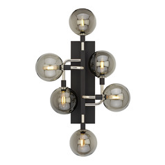 Viaggio LED Sconce in Nickel & Smoke by Visual Comfort Modern