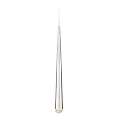 Cascade 18.90-Inch High LED Crystal Mini Pendant in Polished Nickel by Modern Forms