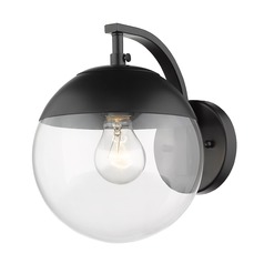 Dixon Black Sconce by Golden Lighting