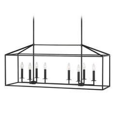 Perryton 40-Inch Linear Pendant in Black by Generation Lighting