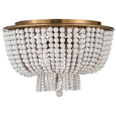 Aerin Jacqueline Flush Mount in Antique Brass by Visual Comfort Signature
