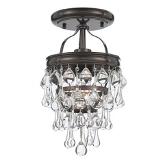 Crystorama Lighting Calypso Vibrant Bronze Semi-Flushmount Light
