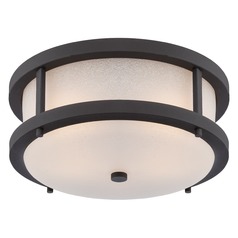 Willis Textured Black LED Flush Mount by Nuvo Lighting