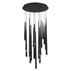 Cascade 21-Light LED Pendant in Black by Modern Forms