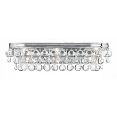 Crystorama Lighting Calypso Polished Chrome Bathroom Light