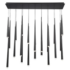 Cascade 23-Light LED Pendant in Black by Modern Forms