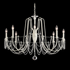 Schonbek Worldwide Lighting Esmery White Chandelier